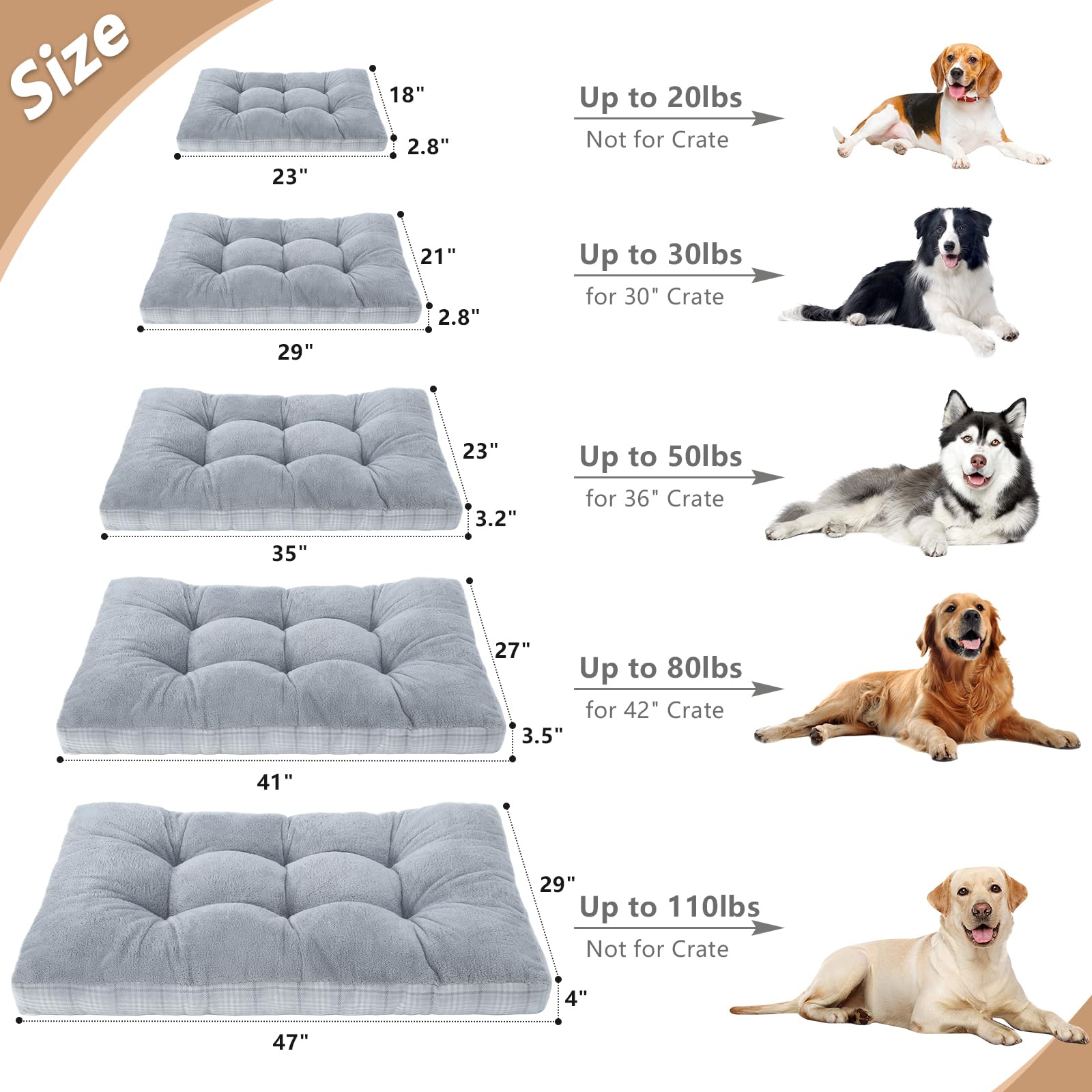 MIHIKK easy-clean dog bed is machine washable for hygienic space.