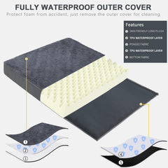 MIHIKK orthopedic foam core bed demonstrating supportive 4-inch depth
