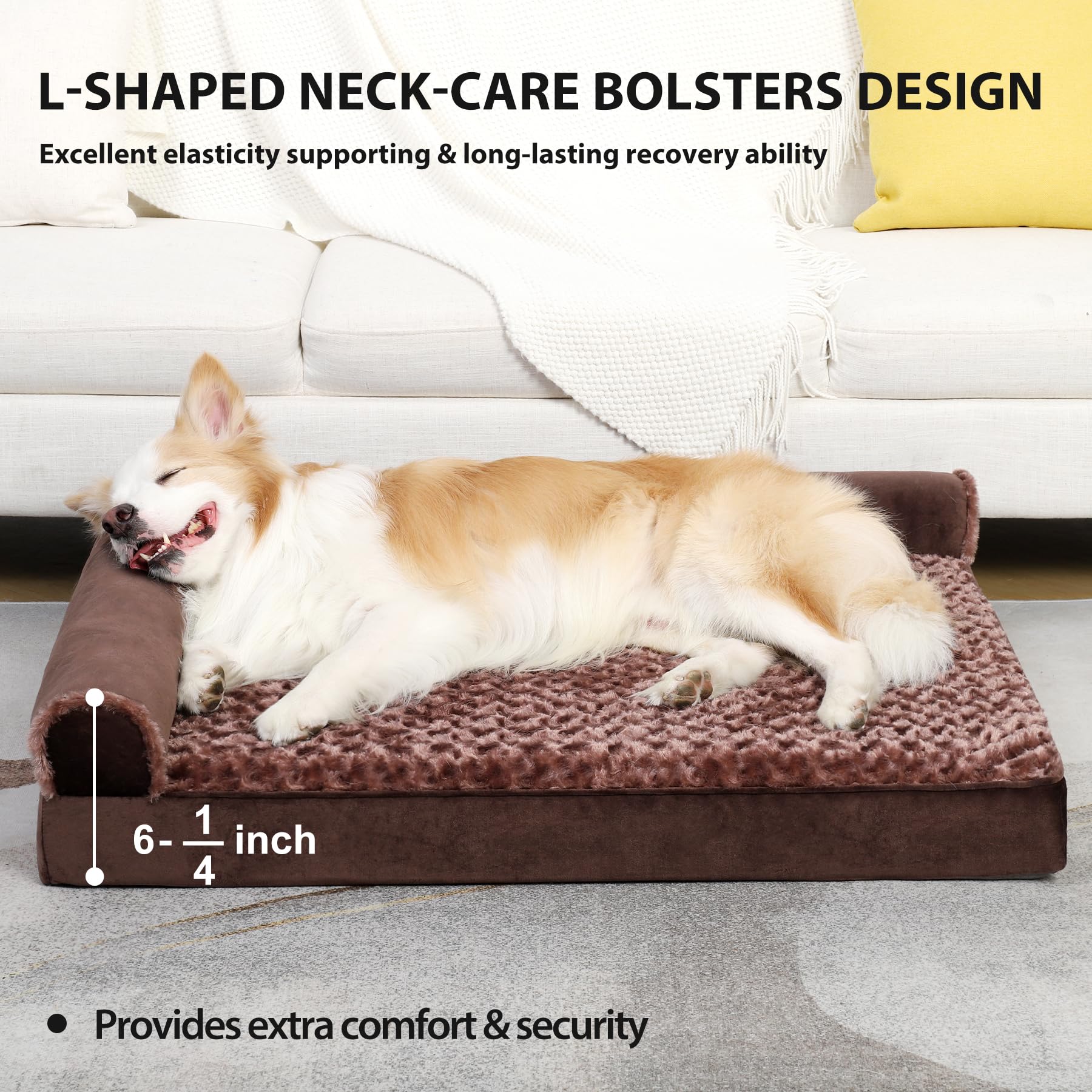 MIHIKK dog bed with waterproof lining keeps filling dry during spills.