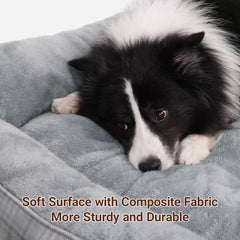 MIHIKK rectangle dog bed anti-slip bottom keeps it in place on floors