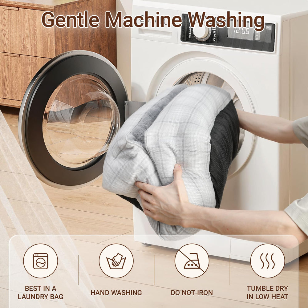 MIHIKK rectangle dog bed machine washable for simple cleaning