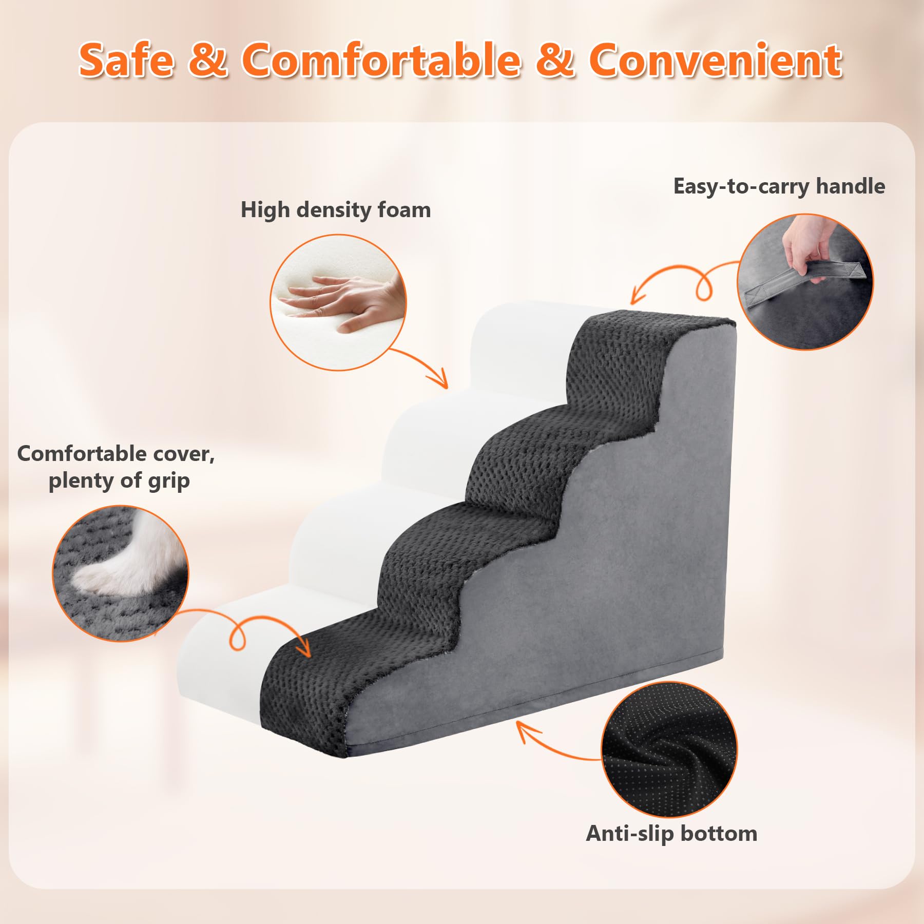 MIHIKK removable, machine-washable cover simplifies cleaning after use.