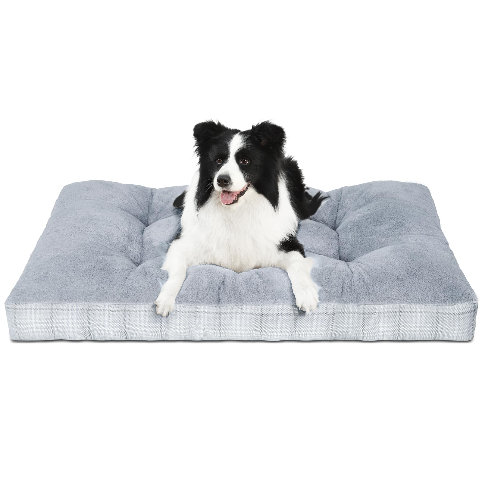 MIHIKK large dog bed top view highlights plush surface for cozy comfort