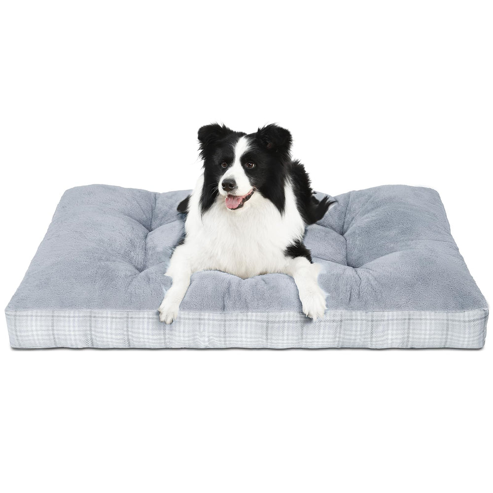 MIHIKK large dog bed top view highlights plush surface for cozy comfort