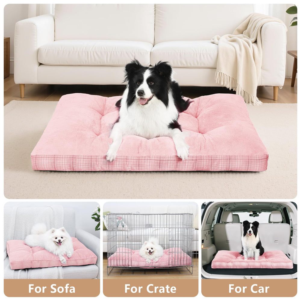 MIHIKK large dog bed in living room offers inviting comfort