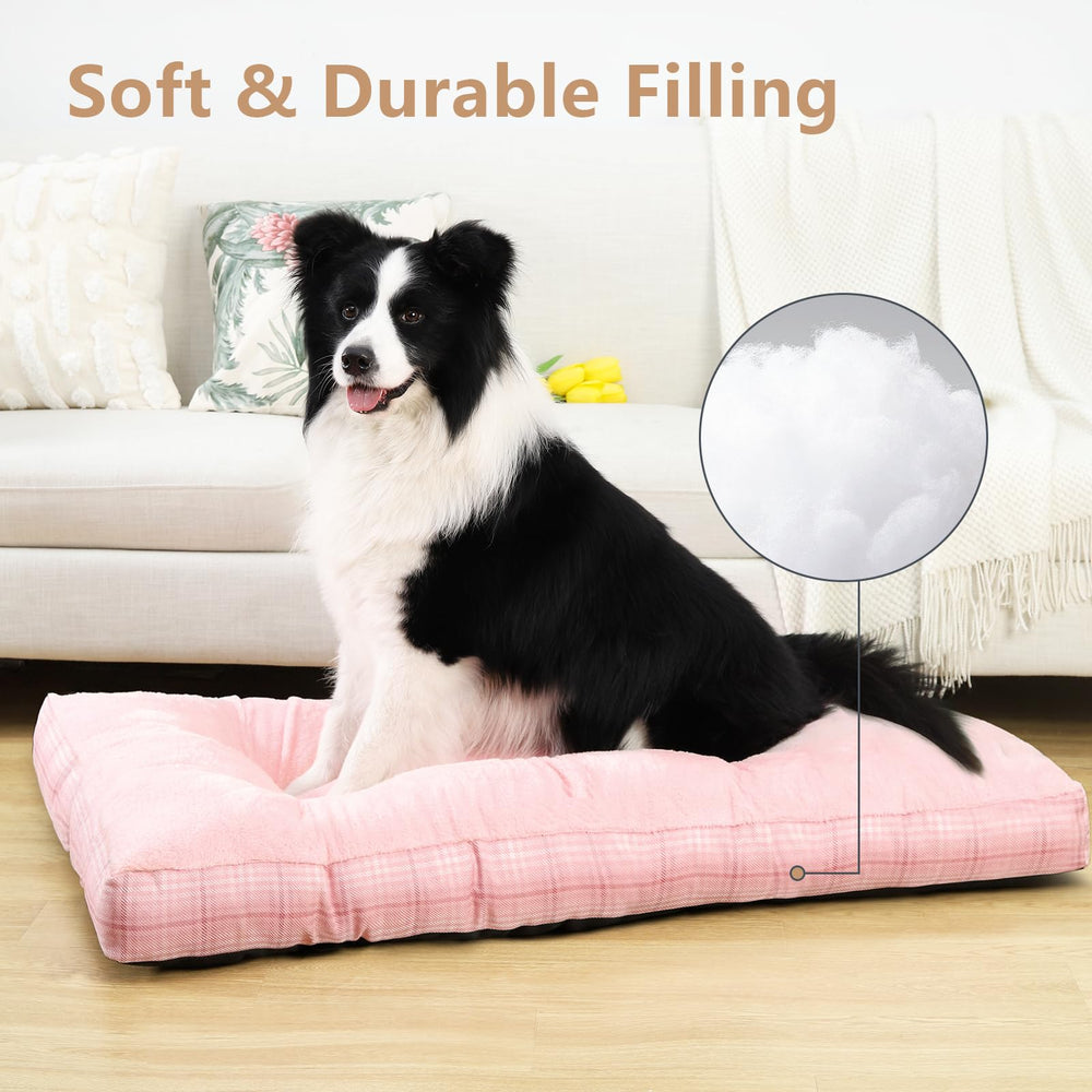 MIHIKK large dog bed non-slip bottom keeps bed in place during activity