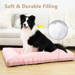 MIHIKK large dog bed non-slip bottom keeps bed in place during activity