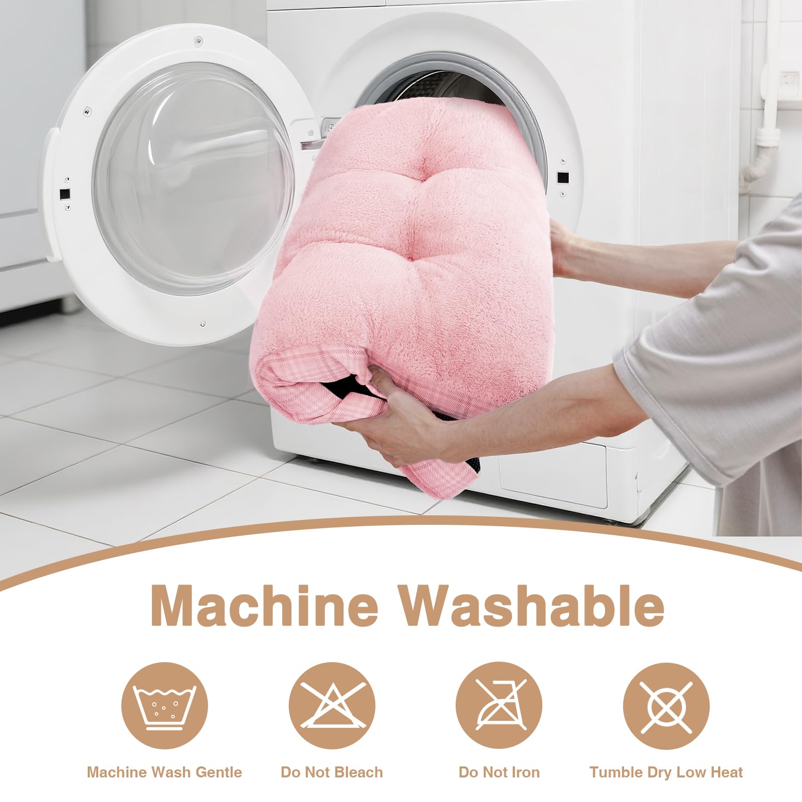 MIHIKK large dog bed washable cover emphasizes easy care
