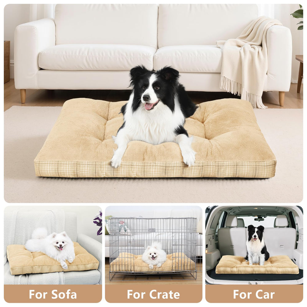 MIHIKK Washable XL dog bed crate-ready placement in any room