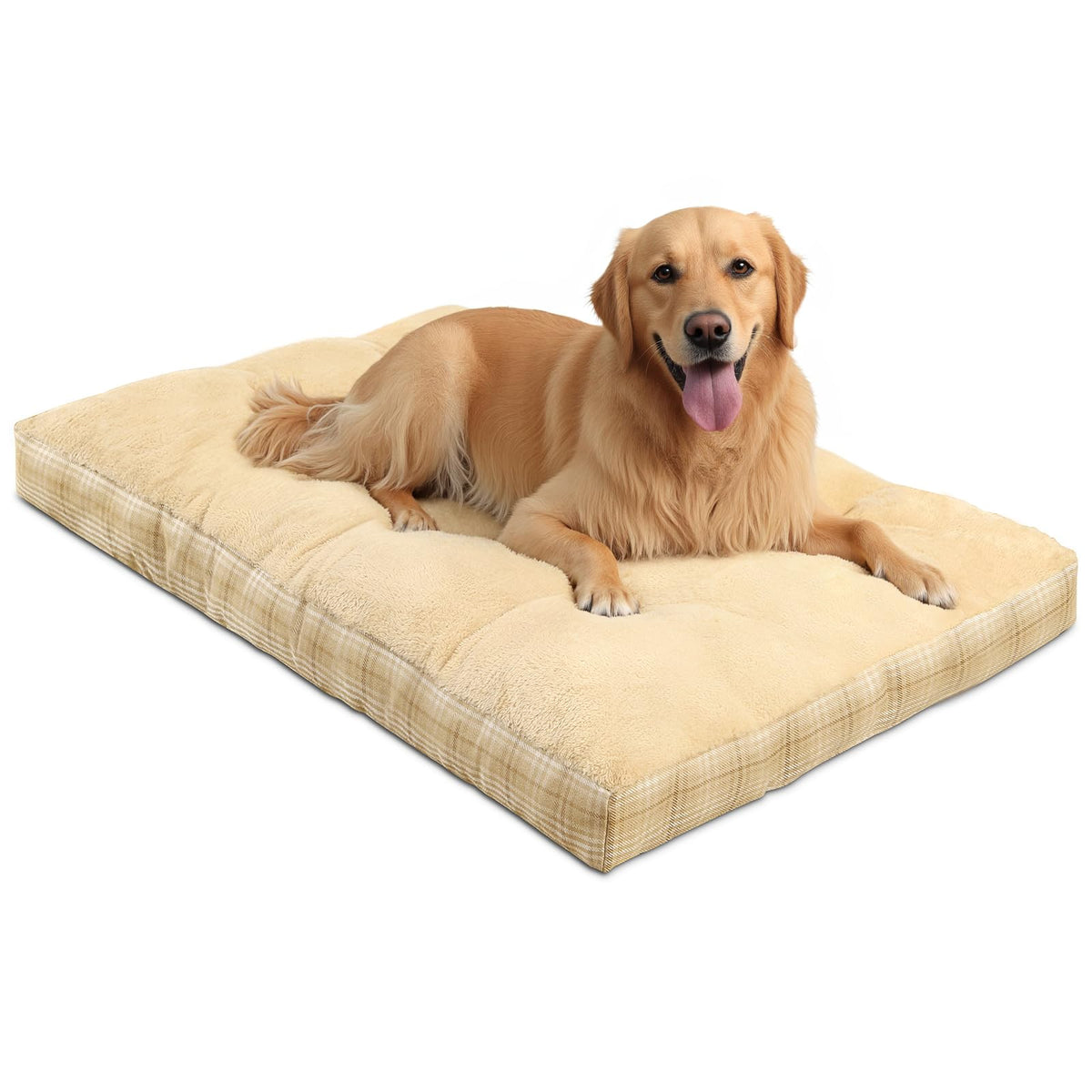 MIHIKK Washable XL dog bed plush surface delivers year-round comfort for large dogs