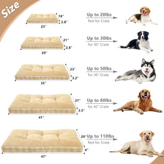 MIHIKK Washable XL dog bed premium foam pad supports joints and comfort