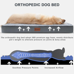 MIHIKK waterproof dog bed plush top close-up highlighting soft 300gsm surface