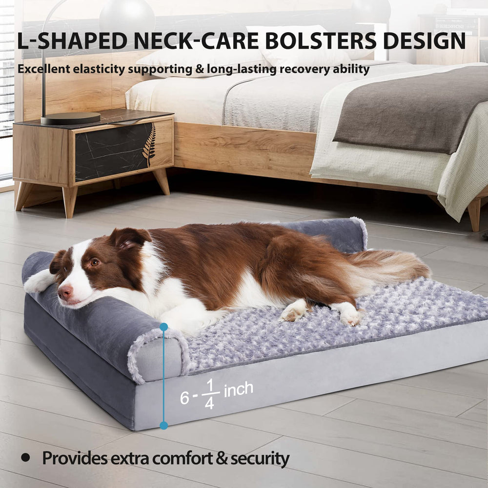 MIHIKK dog bed with waterproof lining keeps filling dry for mess-free naps