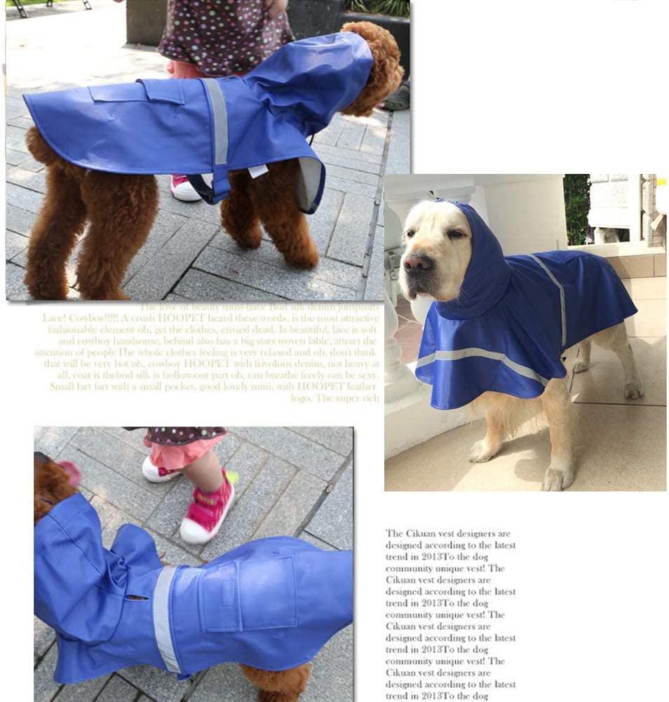 Mikayoo dark blue XXL raincoat offers secure adjustable fit