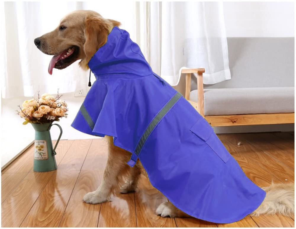 Mikayoo dog raincoat back pocket with Velcro flap for essentials