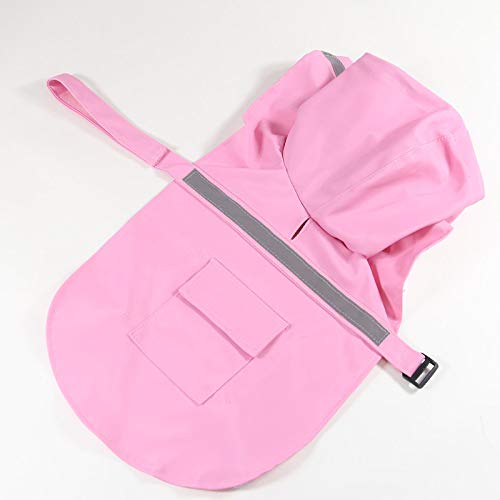 Mikayoo raincoat highlighting reflective back strip for late day safety