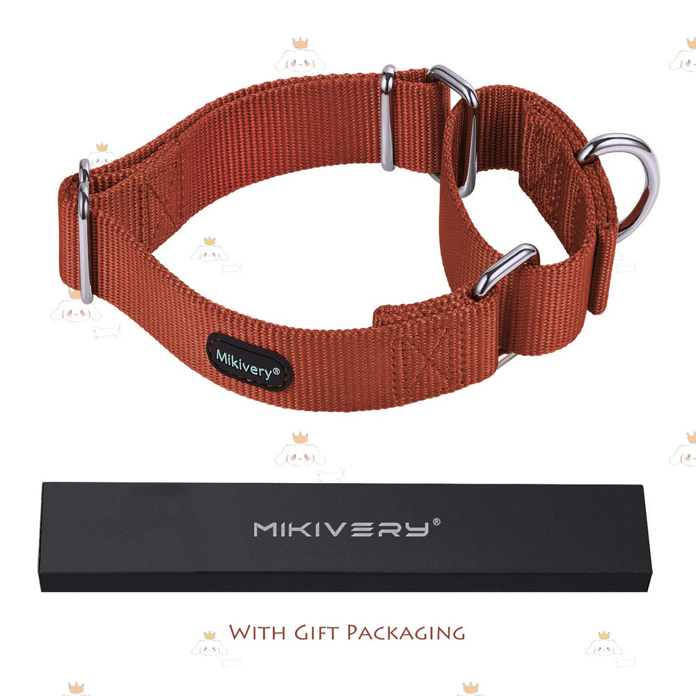 Mikivery Martingale brick red heavy-duty nickel-plated hardware for safety