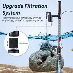 Mildhug extendable pole reaches tall tanks for easy maintenance.