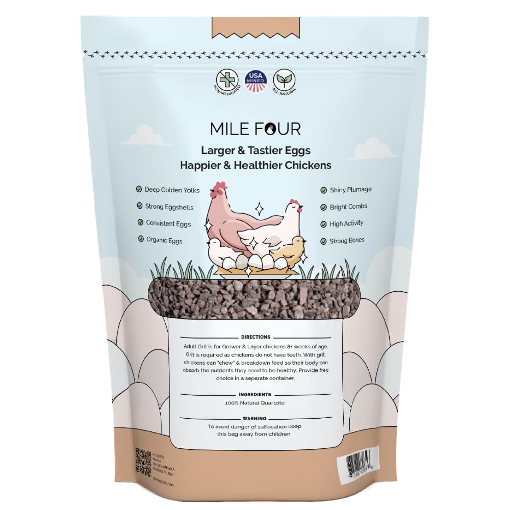 Mile Four Starter Grit 0-8 weeks bag aids chick digestion.