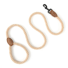 Mile High Life leash with leather tip highlights premium craftsmanship for long-lasting wear.