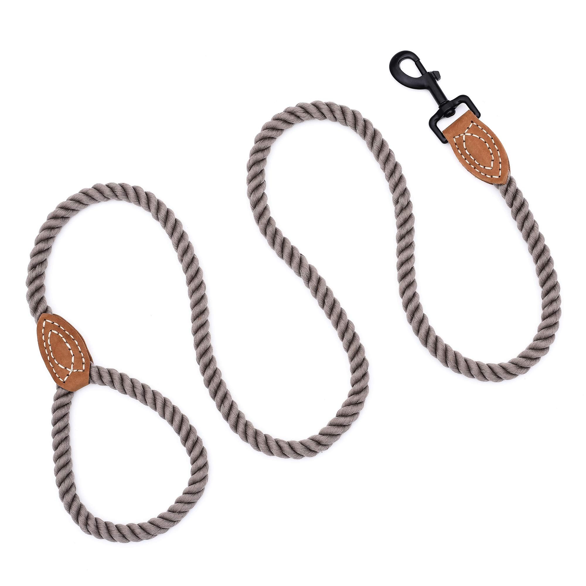 Mile High Life dog leash fits medium to large dogs in stylish camel color.