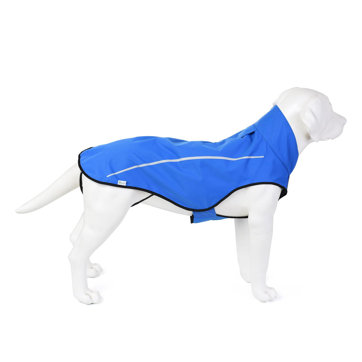Mile High Life dog raincoat front view shows waterproof shell for dry, comfortable walks.