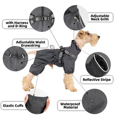 Mile High Life full-coverage four-leg design shields dogs from rain and splashes