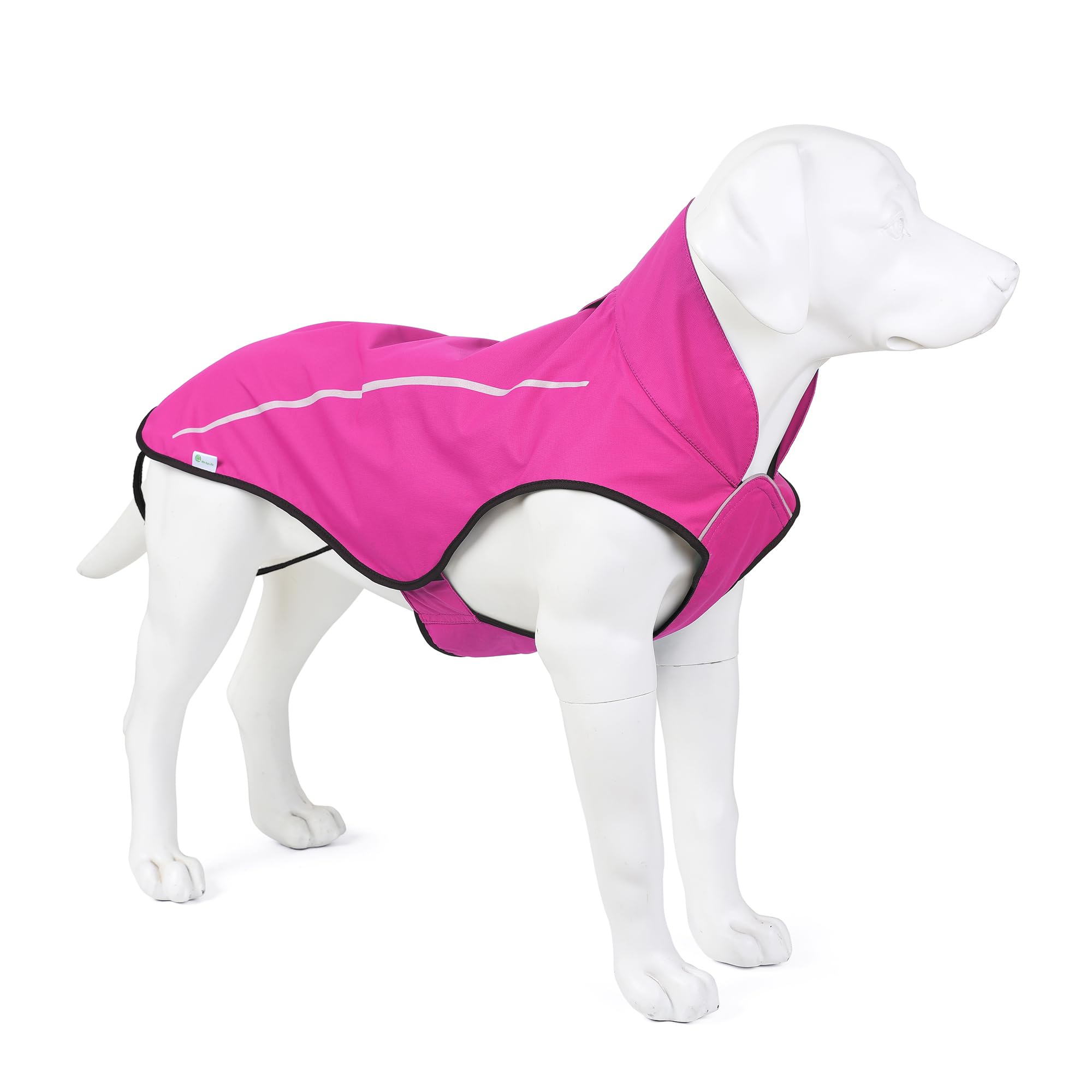 Mile High Life reflective stripe image highlights night visibility for safer strolls