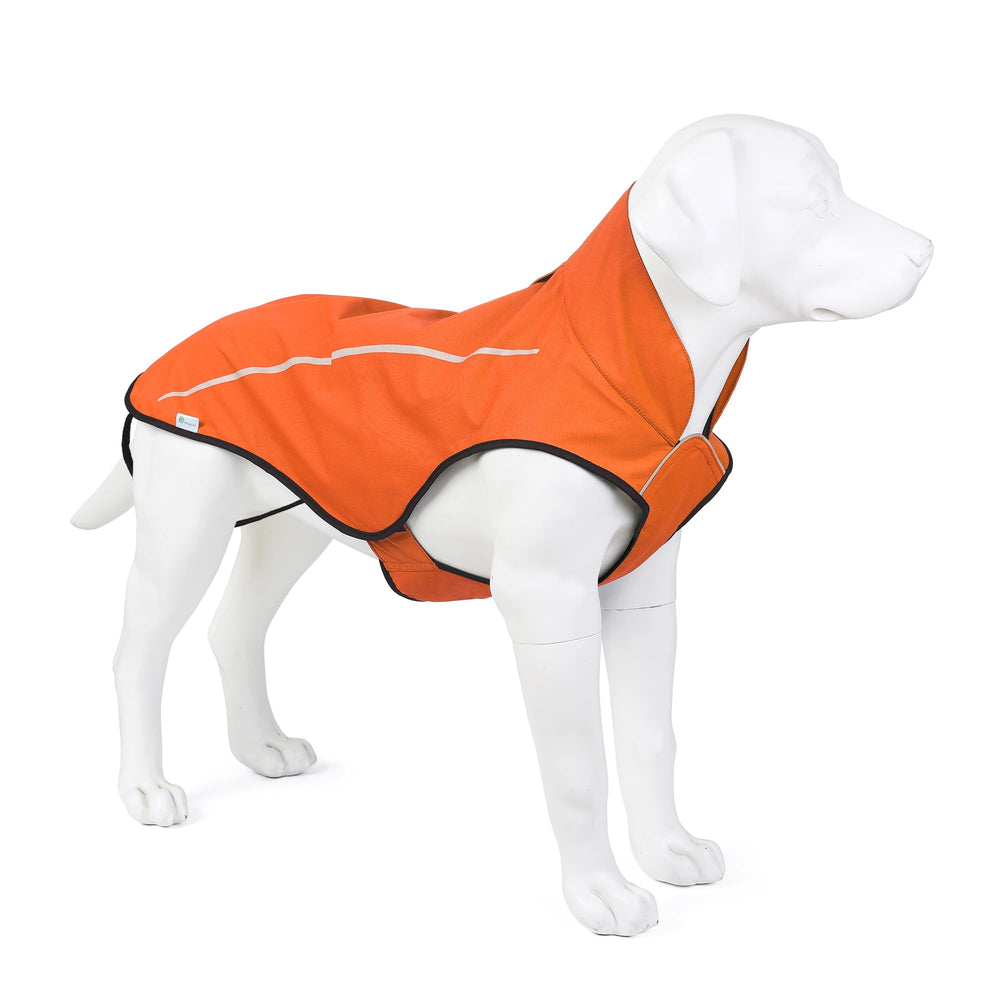 Mile High Life dog raincoat waterproof fabric shields dogs in wet weather.