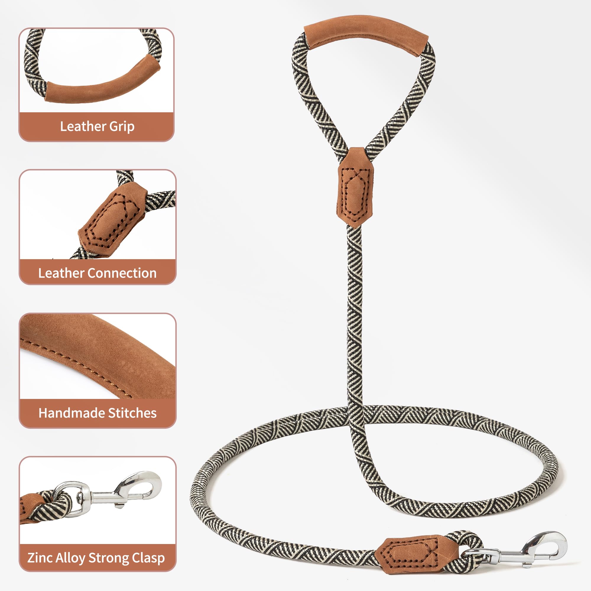 Mile High Life leash 1.5ft close-up suited for training and close control
