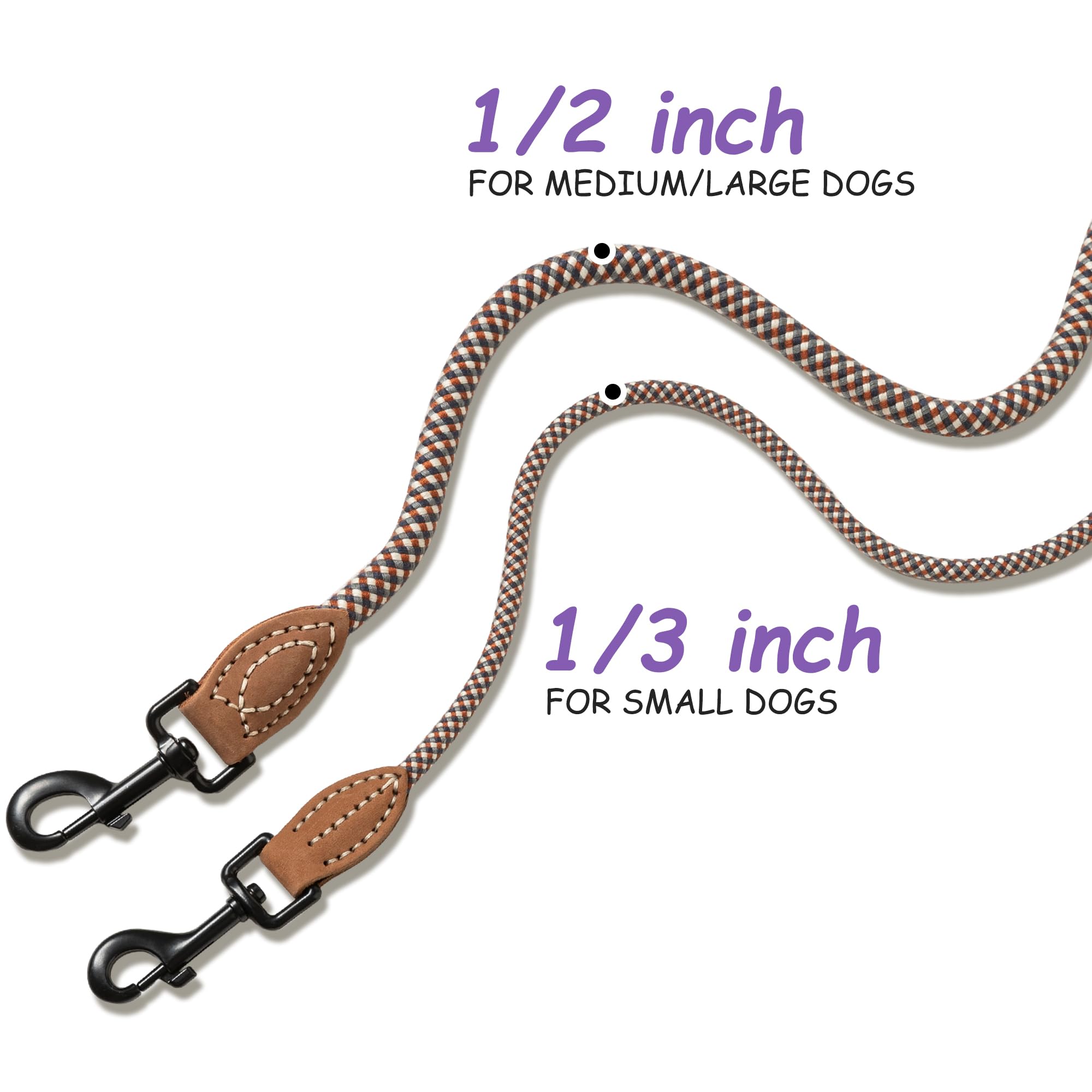 Mile High Life 360 swivel hook closeup demonstrating tangle-free movement during walks.