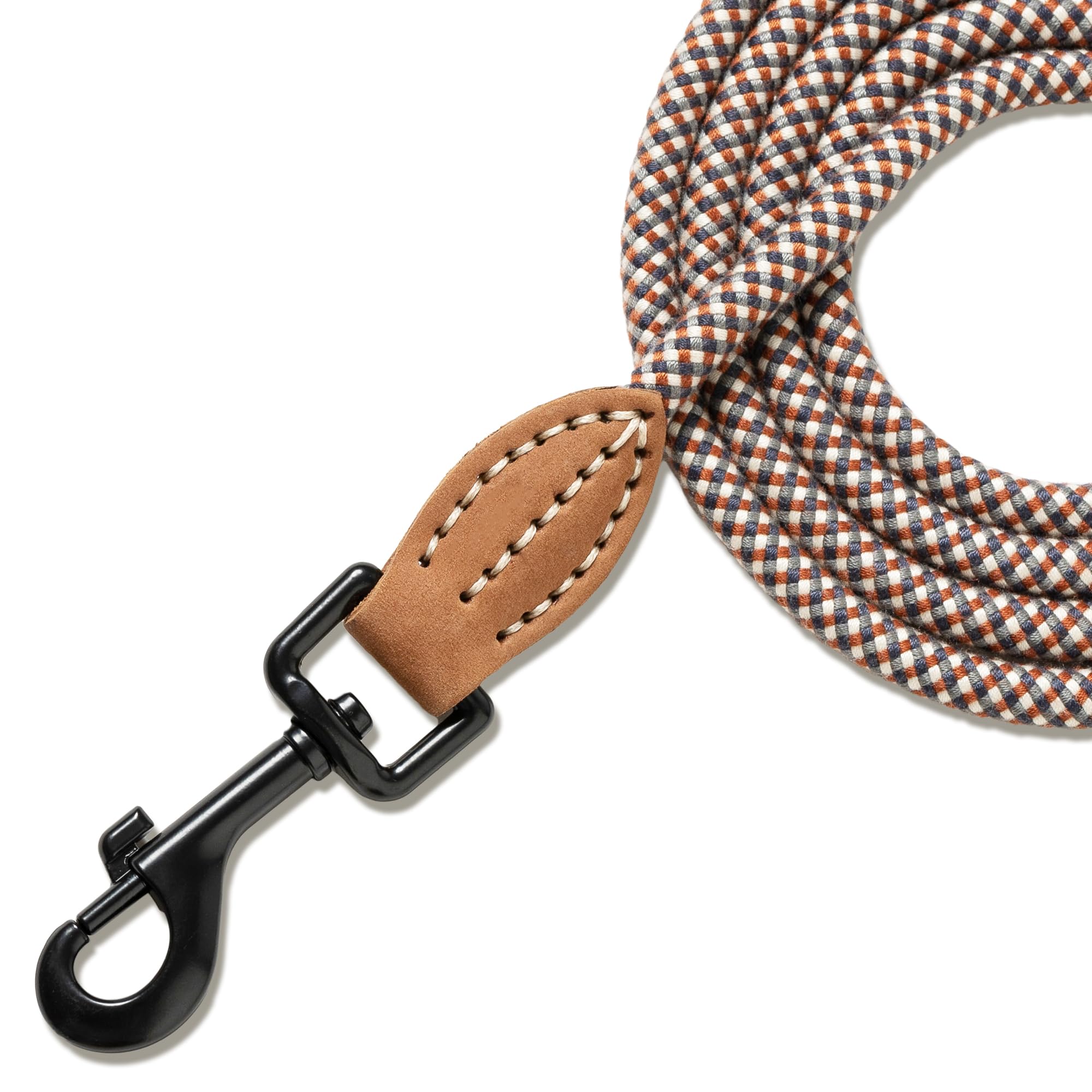 Mile High Life leash in rainy weather closeup illustrating weather-ready durability.