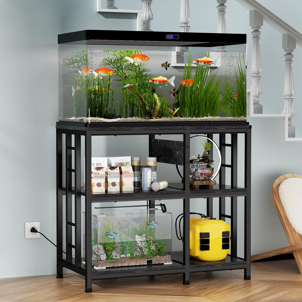 MILEFA reinforced aquarium stand assembly guide simplifies setup.