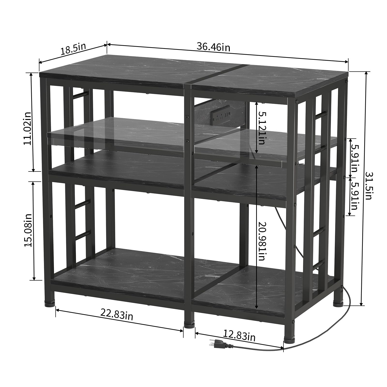 MILEFA reinforced aquarium stand bottom storage keeps tools neatly organized.