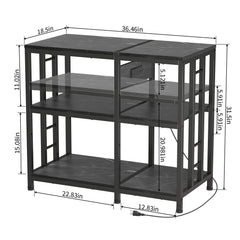 MILEFA reinforced aquarium stand bottom storage keeps tools neatly organized.