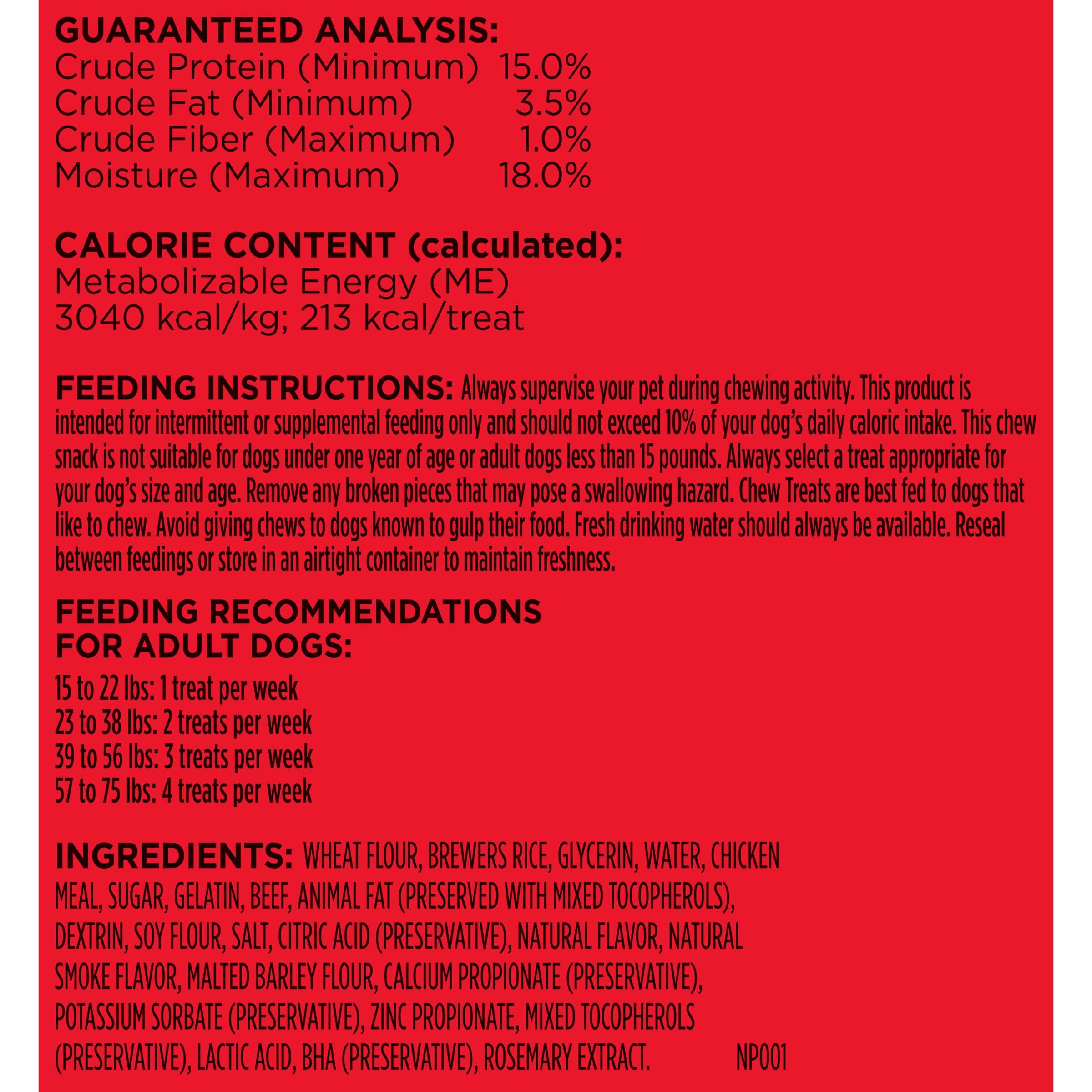 Milk-Bone Comfort Chews natural colors highlighted, no artificial dyes.