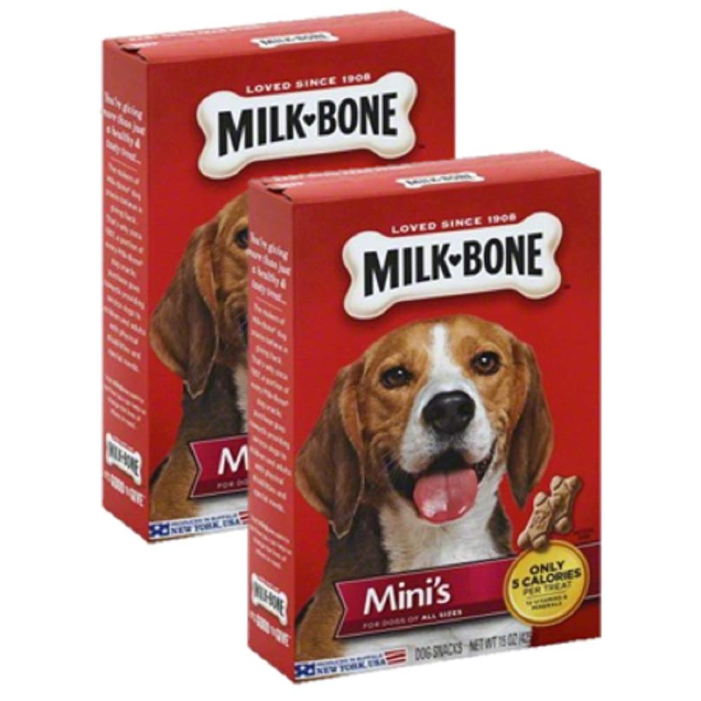Milk-Bone Minis Original close-up of small, low-calorie treats for training and daily pampering.