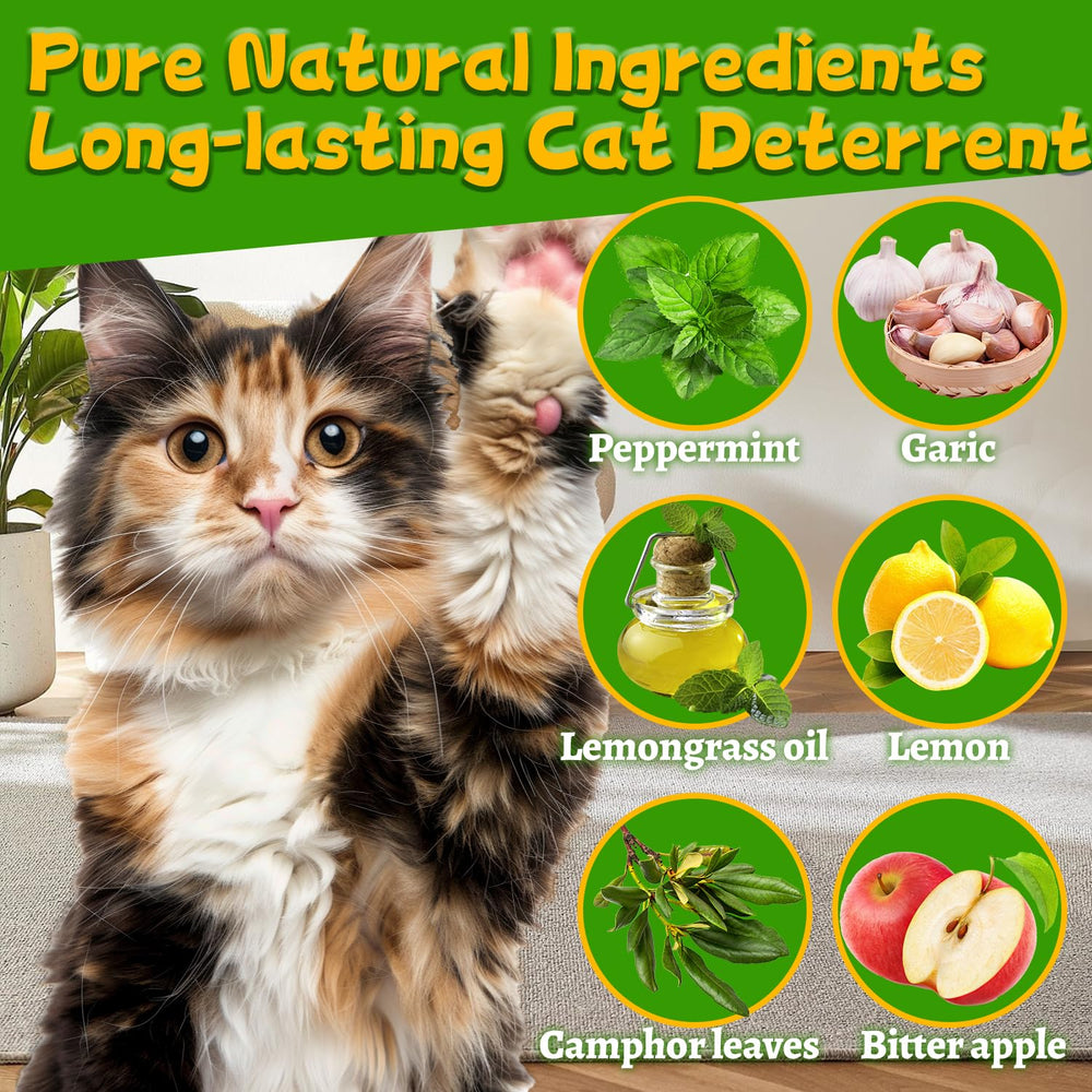 Mimo Style Cat Deterrent Ball closeup with peppermint scent for pest deterrence.