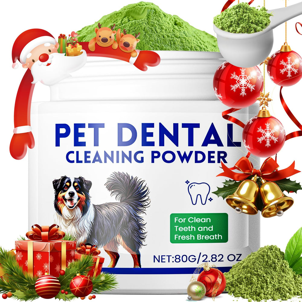 Mimo Style packaging display showing meat-flavored dental powder for easy use