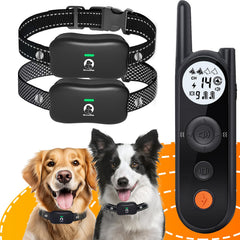 MIMOFPET wireless dog fence system front view illustrates easy indoor outdoor setup