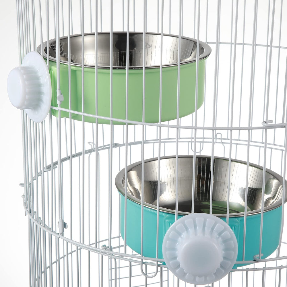 Mimorou multi-pet crate bowls suit dogs, cats, birds, and small mammals.