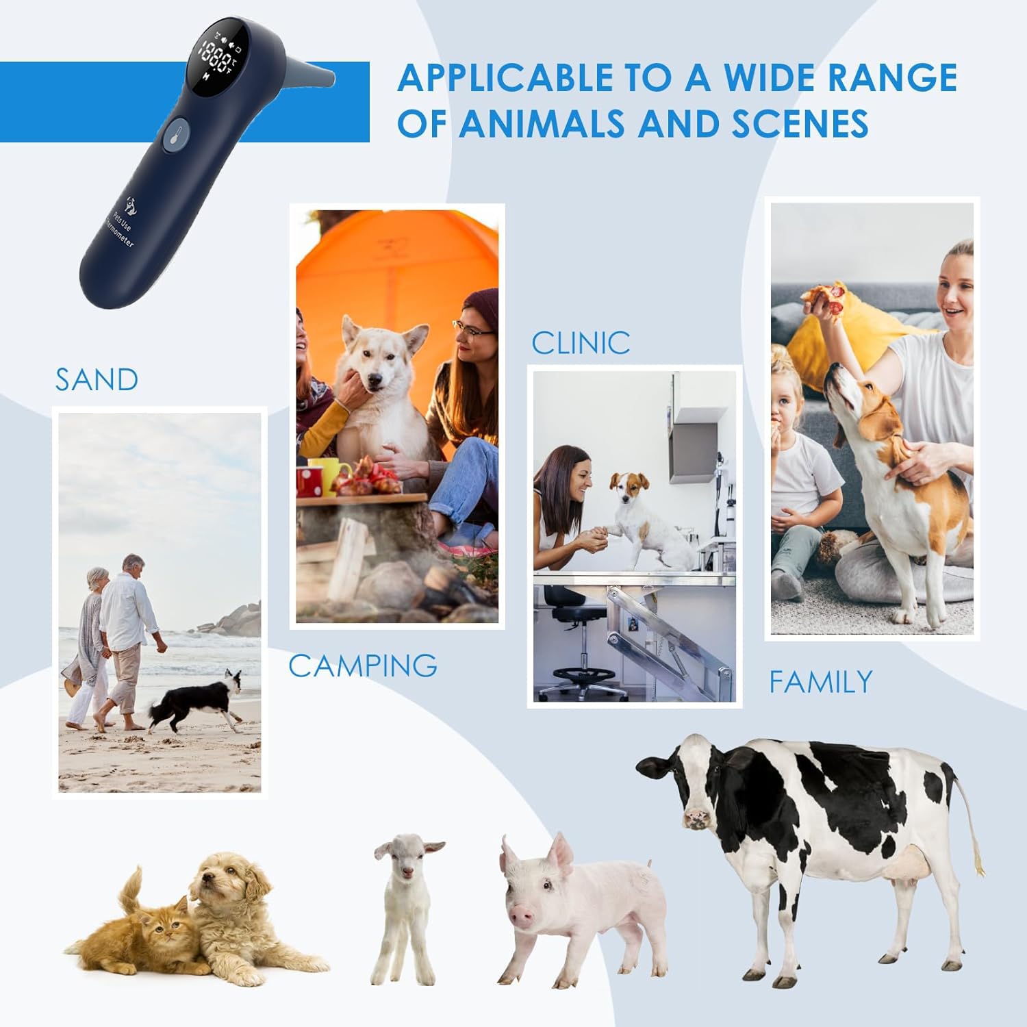 MINDPET-MED stores 12 memory readings for tracking pet health over time.