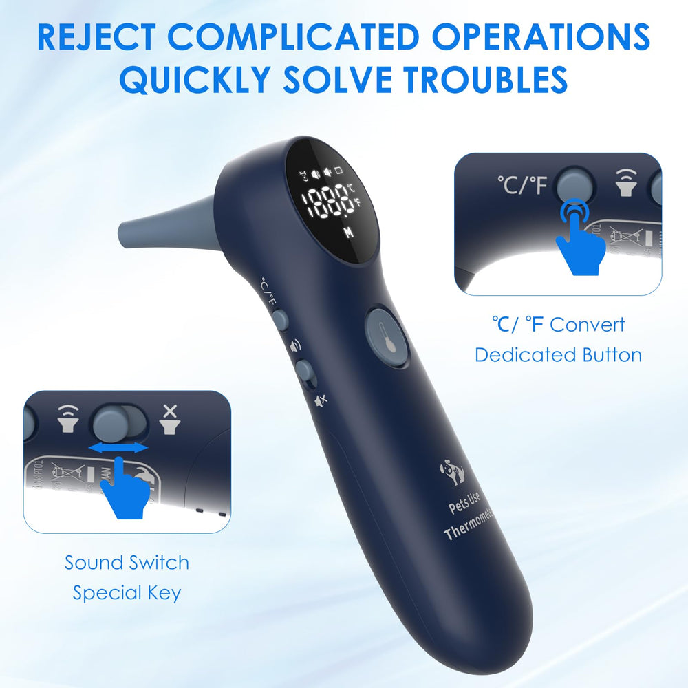 MINDPET-MED dedicated button switch simplifies unit changes and sound control.