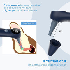 MINDPET-MED infrared sensor technology enables precise readings near the eardrum.