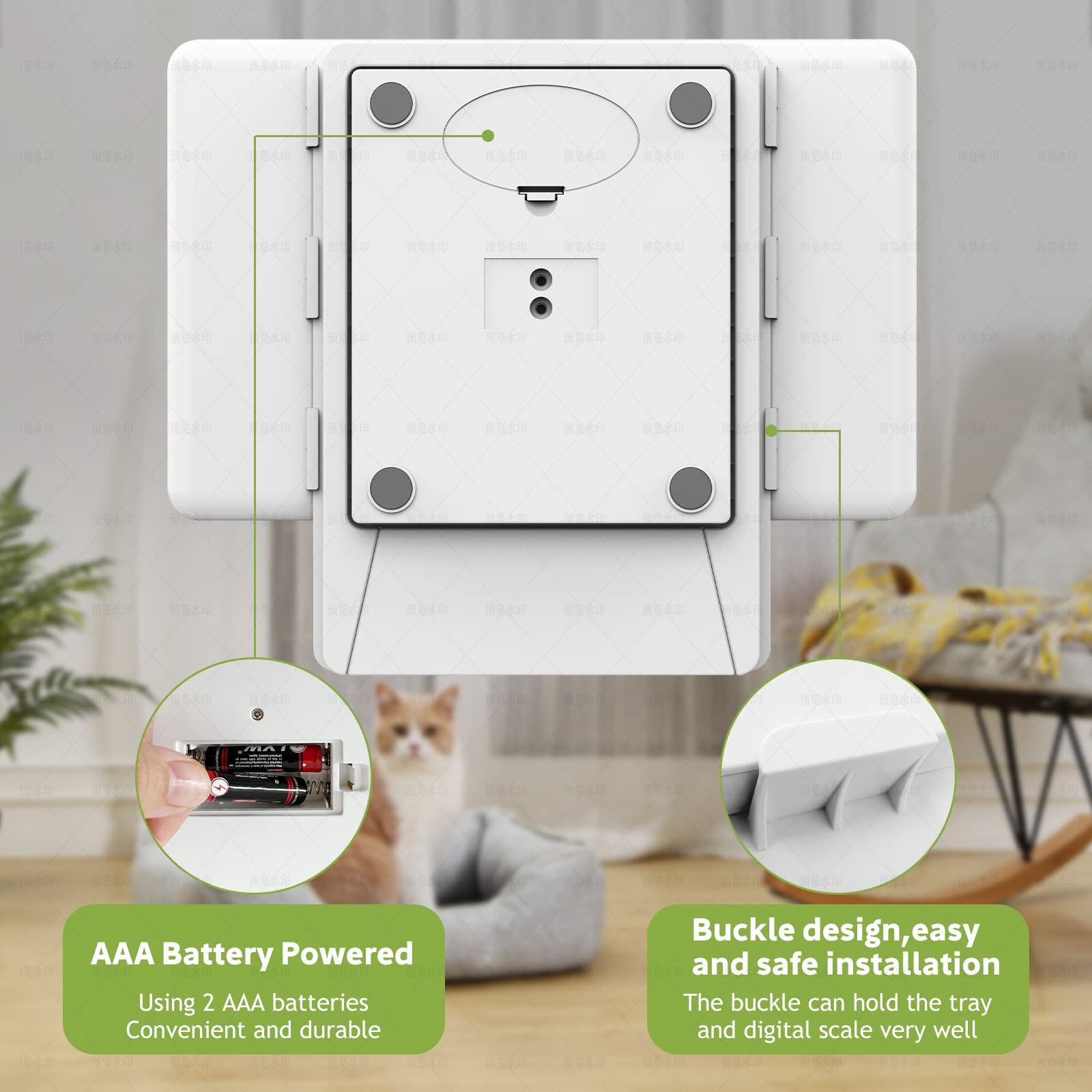 MINDPET-MED non-slip-base design ensures stable, confident weigh-ins for small pets.