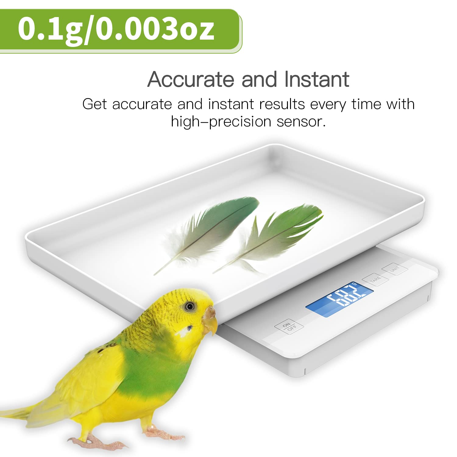MINDPET-MED whelping scale digital display provides precise readings for early-life monitoring.
