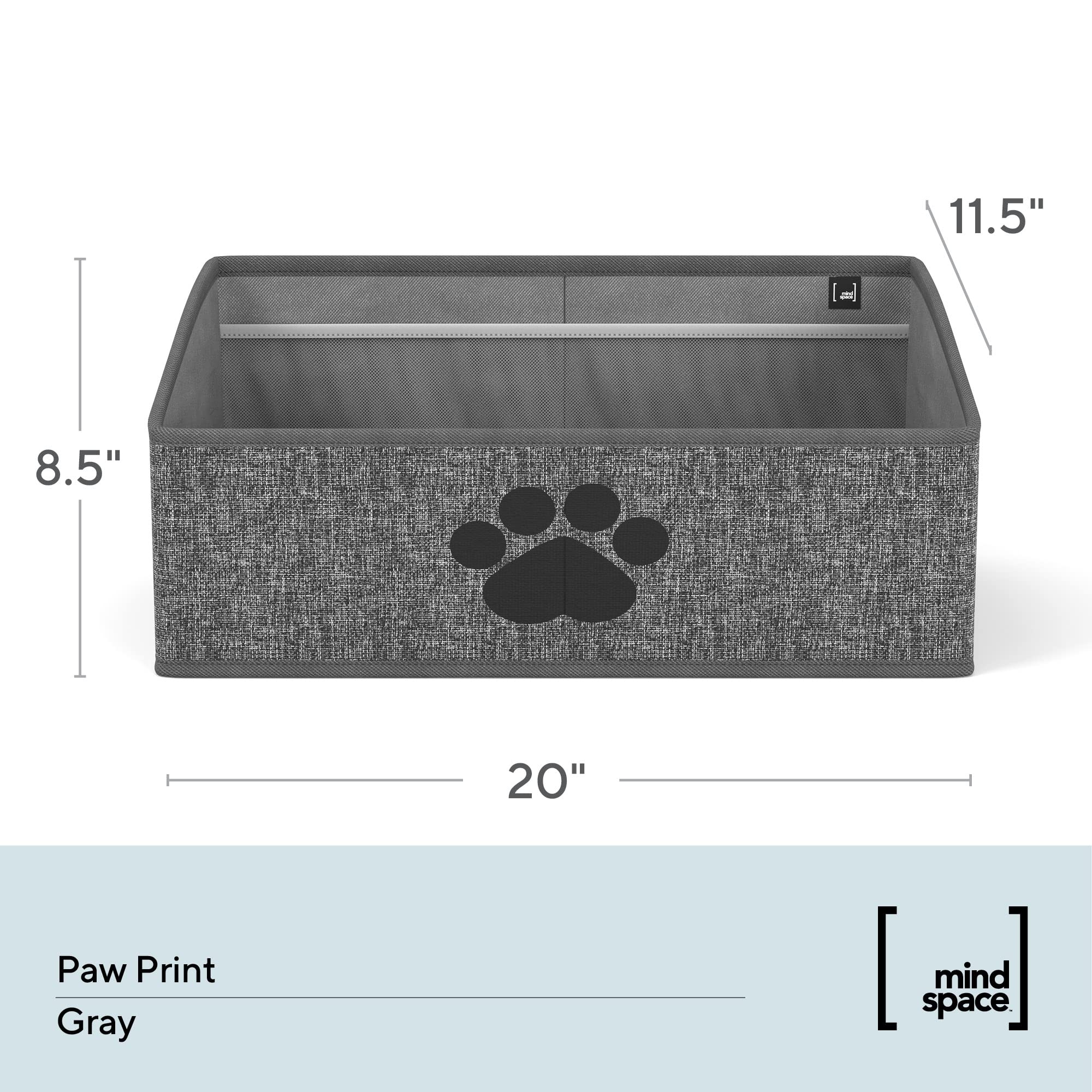 Mindspace Dog Toy Box Organizer easy setup unfolds in seconds.