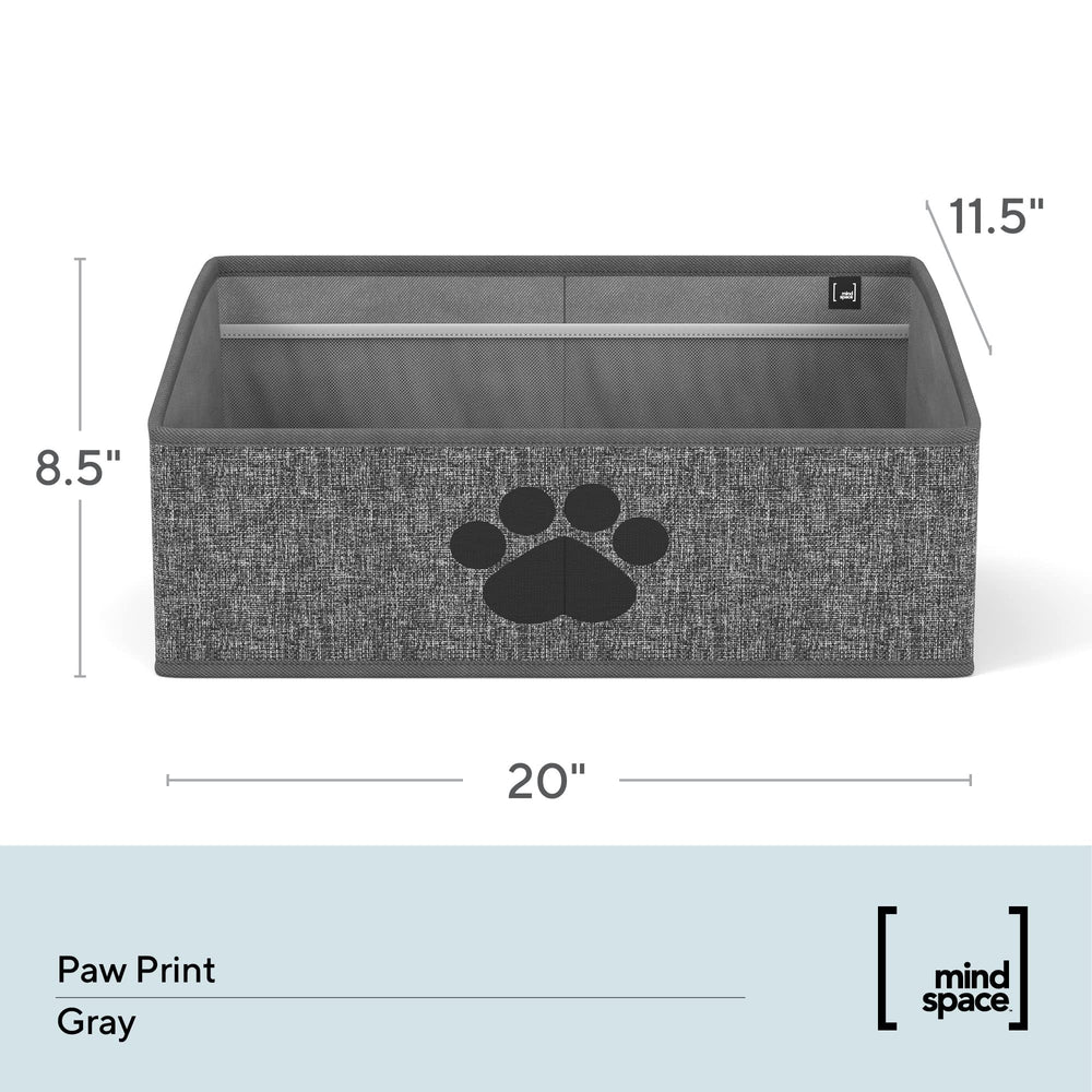 Mindspace Dog Toy Box Organizer easy setup unfolds in seconds.