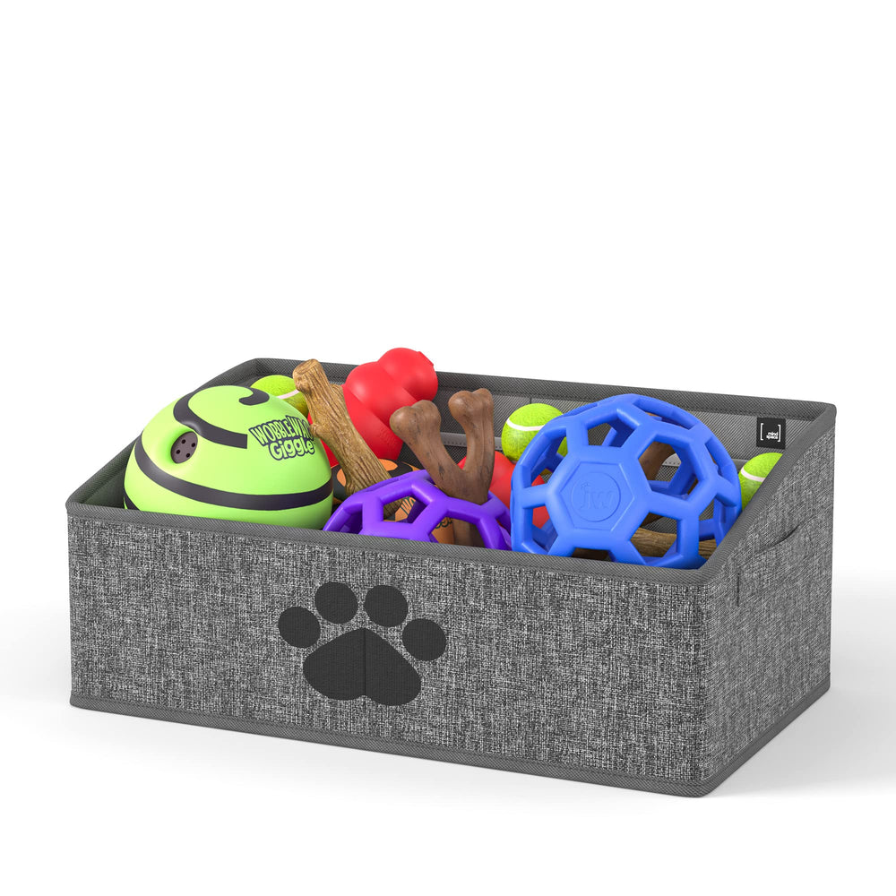 Mindspace Dog Toy Box Organizer front view enables quick toy access for dogs.