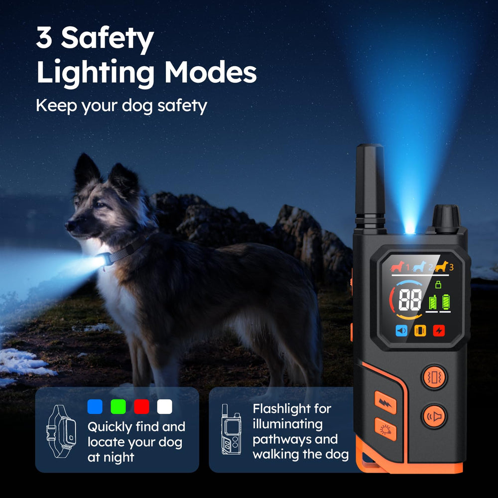 Ming Yun collar light provides visibility during night walks